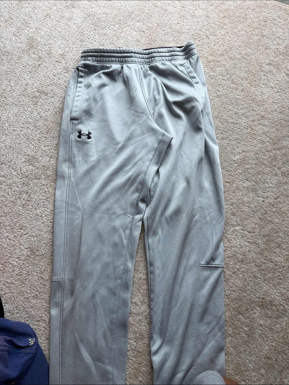 Under Armour Men's Light Gray Performance Jogger Pants Cold Gear